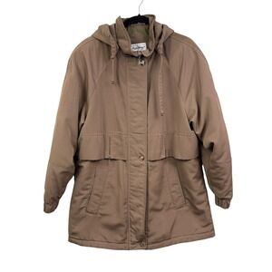 Vintage Giorgio Morandi Men's Tan Hooded Parka Jacket Coat Detachable Hood Sz L*